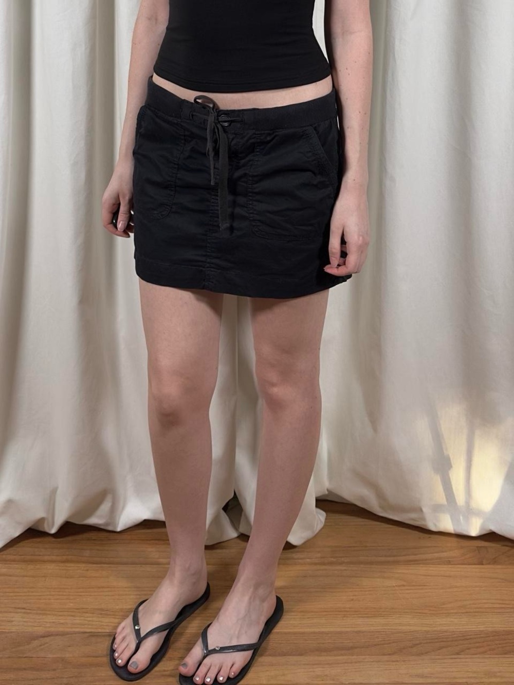 Black Mini Cargo Skirt - Picture 3 of 8